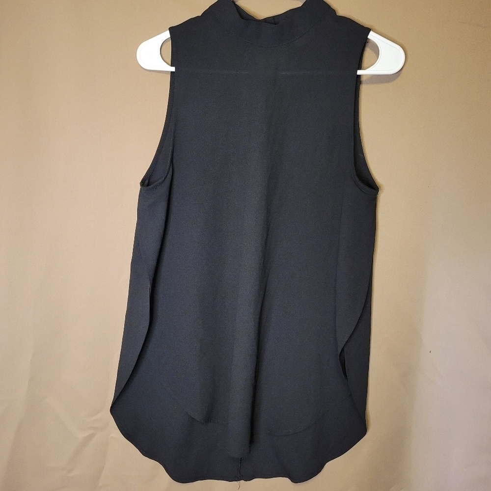 Paper Crane Womens Black Tunic Shirt Size Medium